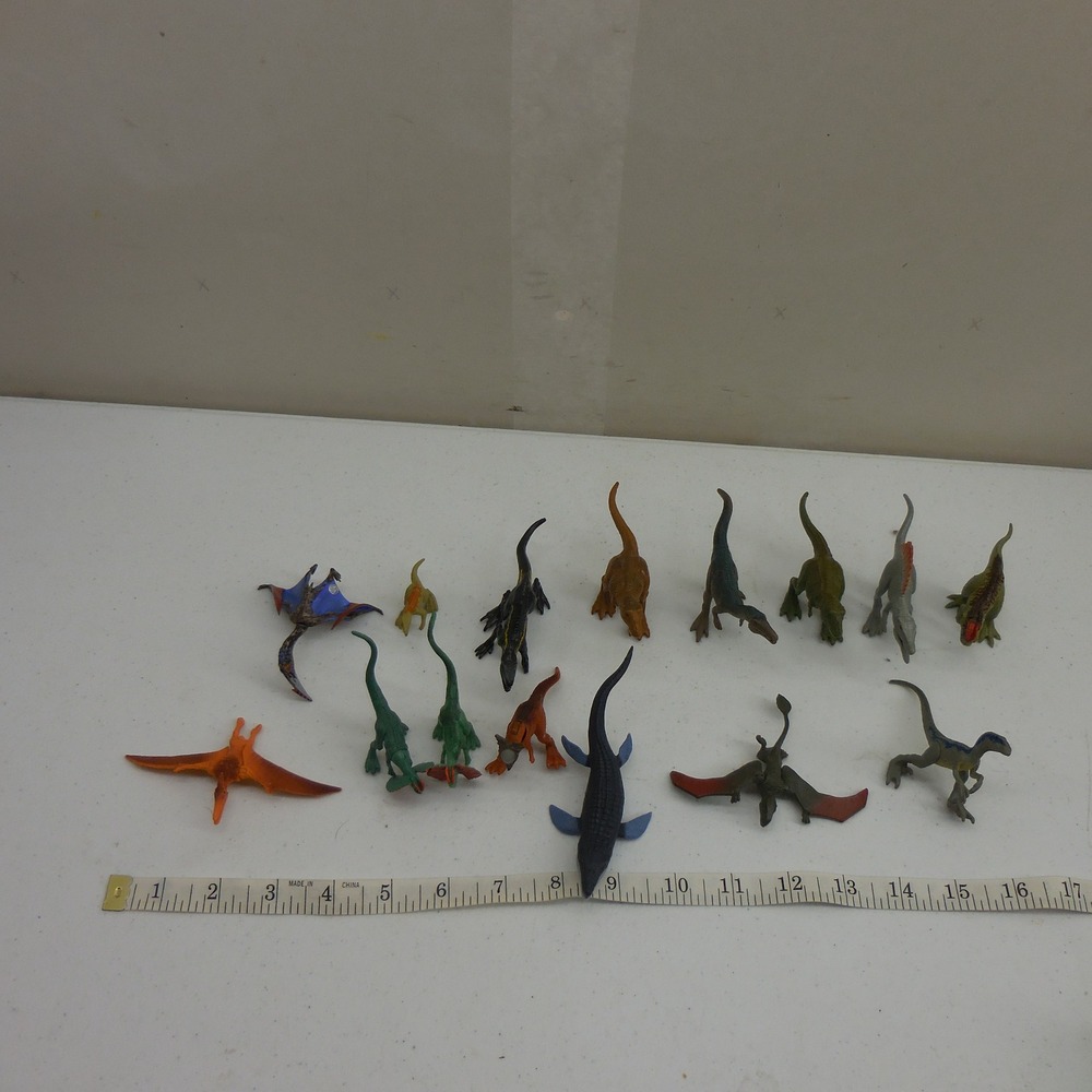 Jurassic World Mini Dinosaur Action Figure Lot Mosasaurus Indoraptor Blue 14pc